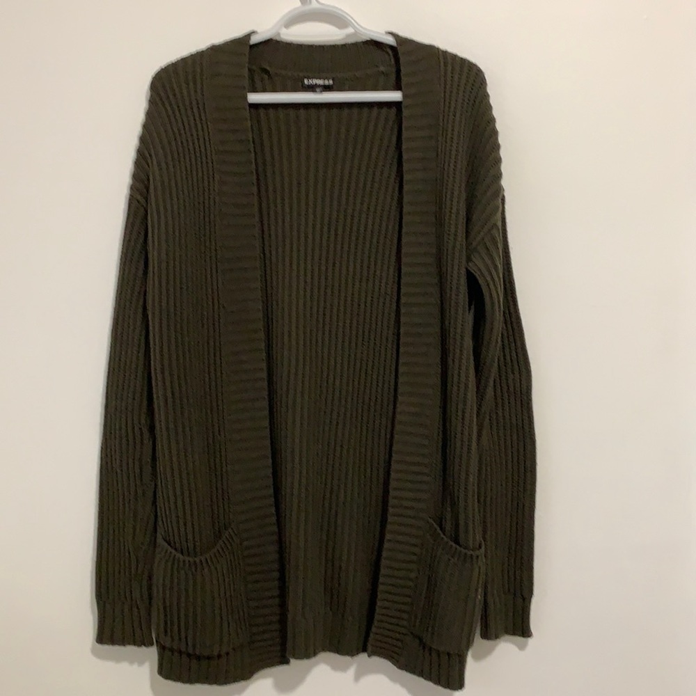 Express Olive Green Sweater